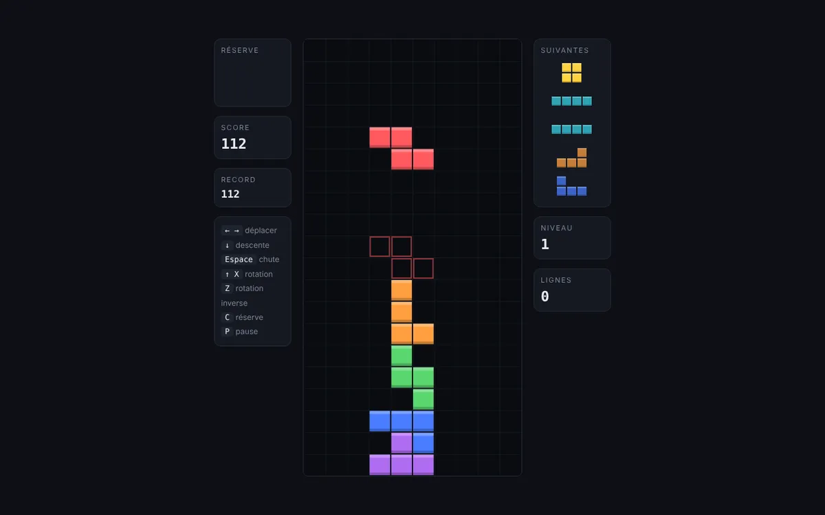 Tetris A2, variante Sans formule